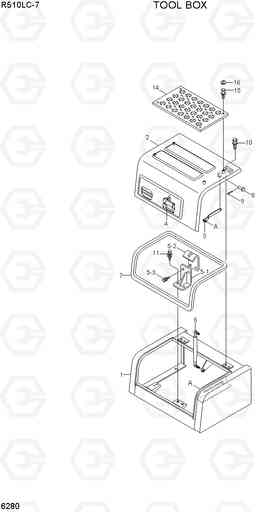 6280 TOOL BOX R510LC-7(INDIA), Hyundai