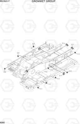 6300 GROMMET GROUP R510LC-7(INDIA), Hyundai