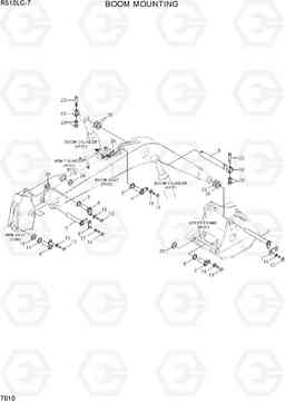 7010 BOOM MOUNTING R510LC-7(INDIA), Hyundai