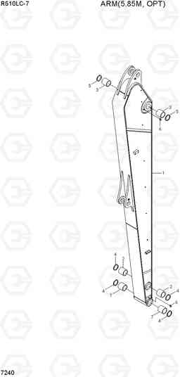 7240 ARM(5.85M, OPT) R510LC-7(INDIA), Hyundai