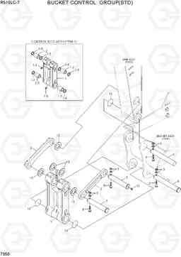 7350 BUCKET CONTROL GROUP(STD) R510LC-7(INDIA), Hyundai