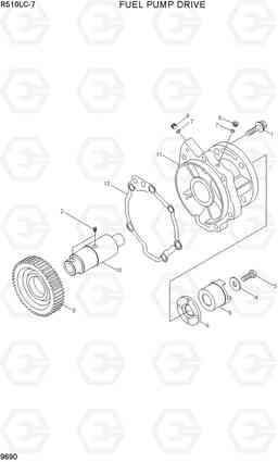 9690 FUEL PUMP DRIVE R510LC-7(INDIA), Hyundai