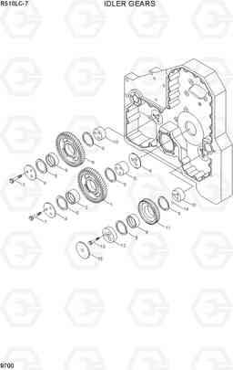 9700 IDLER GEARS R510LC-7(INDIA), Hyundai