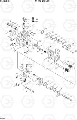 9755 FUEL PUMP R510LC-7(INDIA), Hyundai