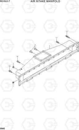 9940 AIR INTAKE MANIFOLD R510LC-7(INDIA), Hyundai
