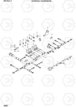 9980 WIRING HARNESS R510LC-7(INDIA), Hyundai