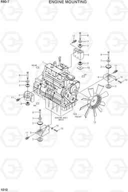 1010 ENGINE MOUNTING R80-7(INDIA), Hyundai