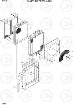 1060 RADIATOR TOTAL ASSY R80-7(INDIA), Hyundai