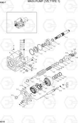 4010 MAIN PUMP(1/5)(TYPE 1) R80-7(INDIA), Hyundai