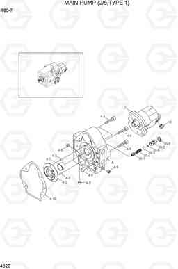 4020 MAIN PUMP(2/5)TYPE 1) R80-7(INDIA), Hyundai