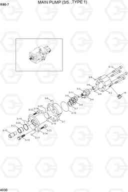 4030 MAIN PUMP (3/5)TYPE 1) R80-7(INDIA), Hyundai