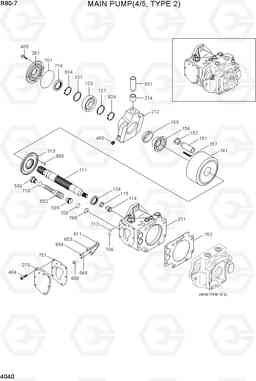 4040 MAIN PUMP(4/5)TYPE 2) R80-7(INDIA), Hyundai