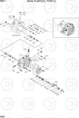 4050 MAIN PUMP(5/5)TYPE 12) R80-7(INDIA), Hyundai