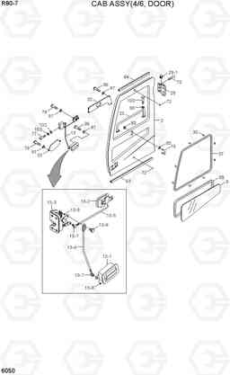 6050 CAB ASSY(4/6, DOOR) R80-7(INDIA), Hyundai