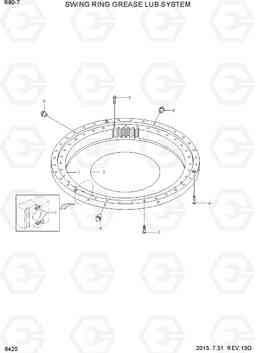 6420 SWING RING GREASE LUB SYSTEM R80-7(INDIA), Hyundai