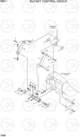 7400 BUCKET CONTROL GROUP R80-7(INDIA), Hyundai