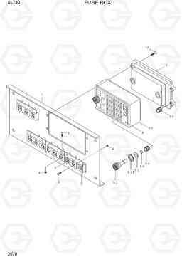 2070 FUSE BOX SL730, Hyundai