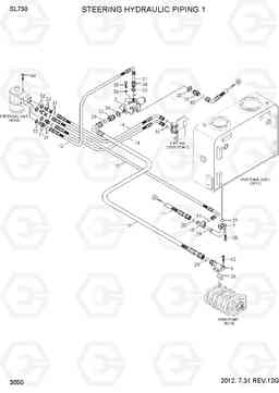 3050 STEERING HYDRAULIC PIPING 1 SL730, Hyundai