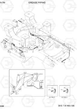 3090 GREASE PIPING SL730, Hyundai