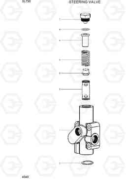 4040 STEERING VALVE SL730, Hyundai