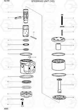 4050 STEERING UNIT (1/2) SL730, Hyundai