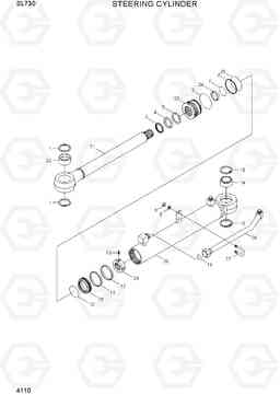 4110 STEERING CYLINDER(-#0054) SL730, Hyundai