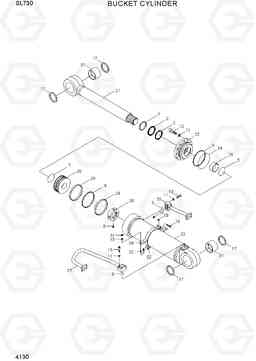 4130 BUCKET CYLINDER(-#0054) SL730, Hyundai