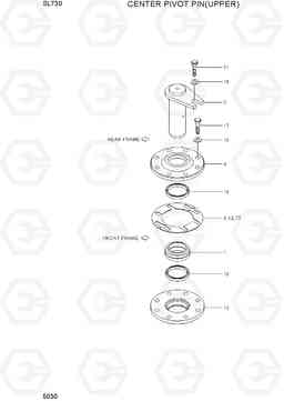 5030 CENTER PIVOT PIN(UPPER) SL730, Hyundai