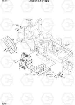 5210 LADDER & FENDER SL730, Hyundai