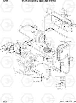 6050 TRANSMISSION COOLING PIPING SL730, Hyundai