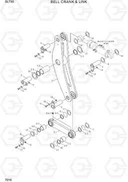 7010 BELL CRANK & LINK SL730, Hyundai