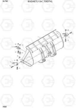 7050 BUCKET(1.5M3, TOOTH) SL730, Hyundai