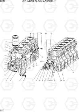 9020 CYLINDER BLOCK ASSEMBLY SL730, Hyundai