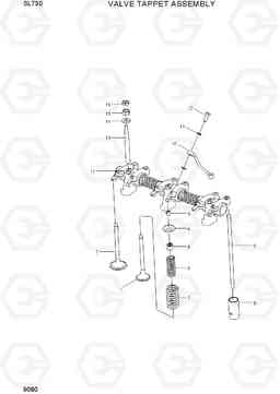 9080 VALVE TAPPET ASSEMBLY SL730, Hyundai