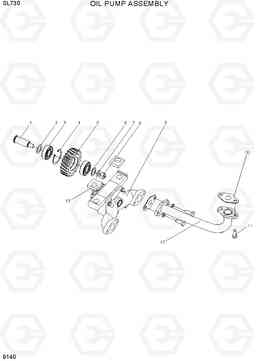 9140 OIL PUMP ASSEMBLY SL730, Hyundai