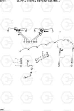 9180 SUPPLY SYSTEM PIPELINE ASSEMBLY SL730, Hyundai