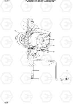9230 TURBOCHARGER ASSEMBLY SL730, Hyundai