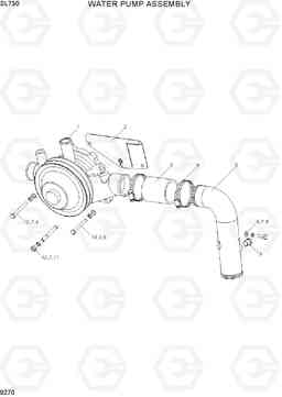 9270 WATER PUMP ASSEMBLY SL730, Hyundai