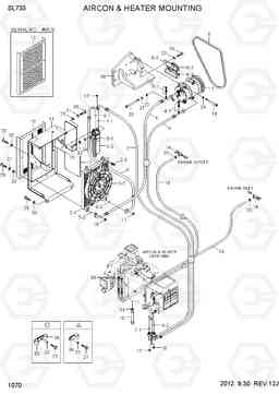 1070 AIRCON & HEATER MOUNTING SL733, Hyundai