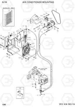 1090 AIR CONDITIONER MOUNTING SL733, Hyundai