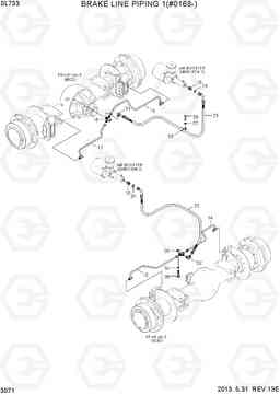 3071 BRAKE LINE PIPING 1(#0168-) SL733, Hyundai