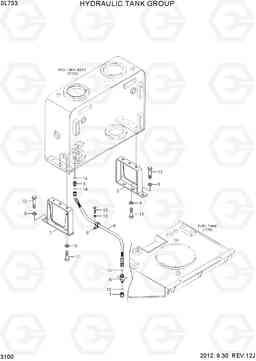 3100 HYDRAULIC TANK GROUP SL733, Hyundai