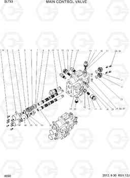 4030 MAIN CONTROL VALVE SL733, Hyundai