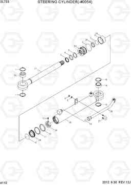 4110 STEERING CYLINDER(-#0054) SL733, Hyundai