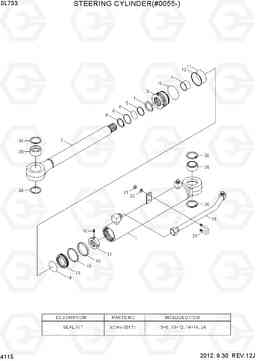 4115 STEERING CYLINDER(#0055-) SL733, Hyundai