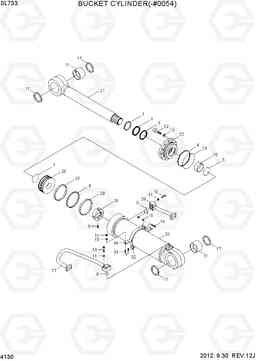 4130 BUCKET CYLINDER(-#0054) SL733, Hyundai