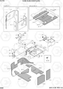 5090 CAB SUB ASSY(2/4) SL733, Hyundai