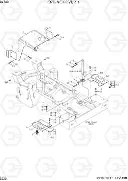 5220 ENGINE COVER 1 SL733, Hyundai