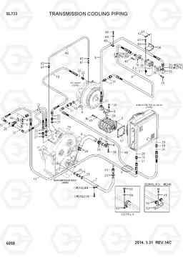 6050 TRANSMISSION COOLING PIPING SL733, Hyundai