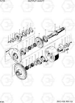 6130 OUTPUT SHAFT SL733, Hyundai